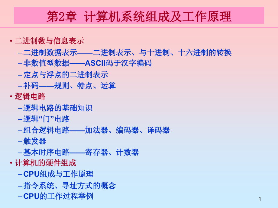 计算机硬件技术基础 第2章(组成原理)_第1页