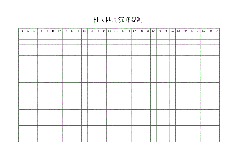 桩位四周沉降观测_第1页