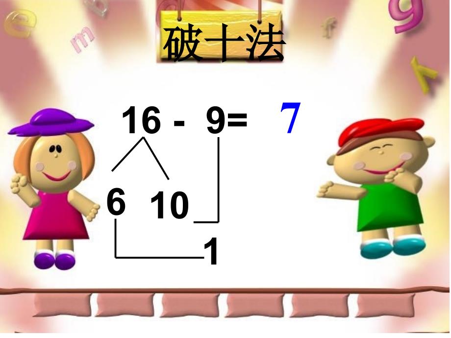 人教版一年级数学下册《十几减8.7.6》_第3页