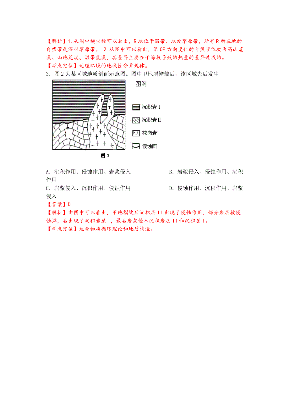 2012年山东高考文综地理试题答案及解析_第2页