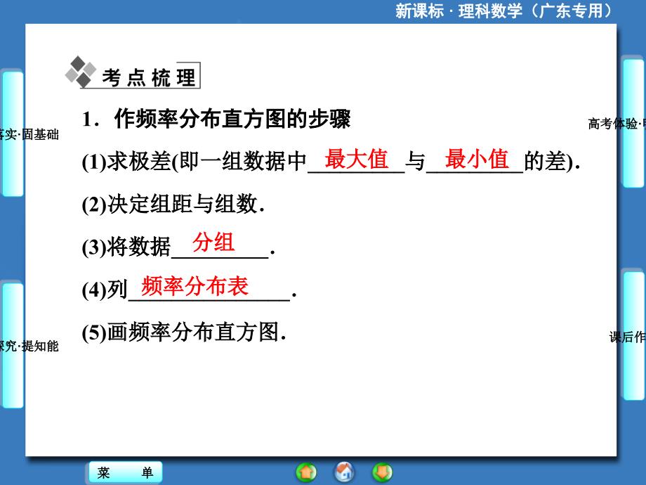 新课标理科数学第九章第三节用样本估计总体_第2页