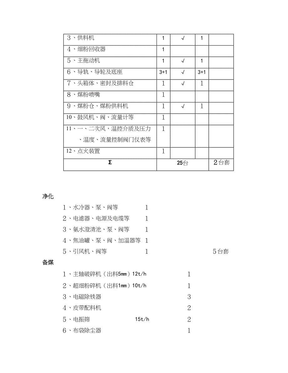 单台5万吨／年型焦项目 （初步设计－1稿） 太原立明煤化设计研究所 _第5页