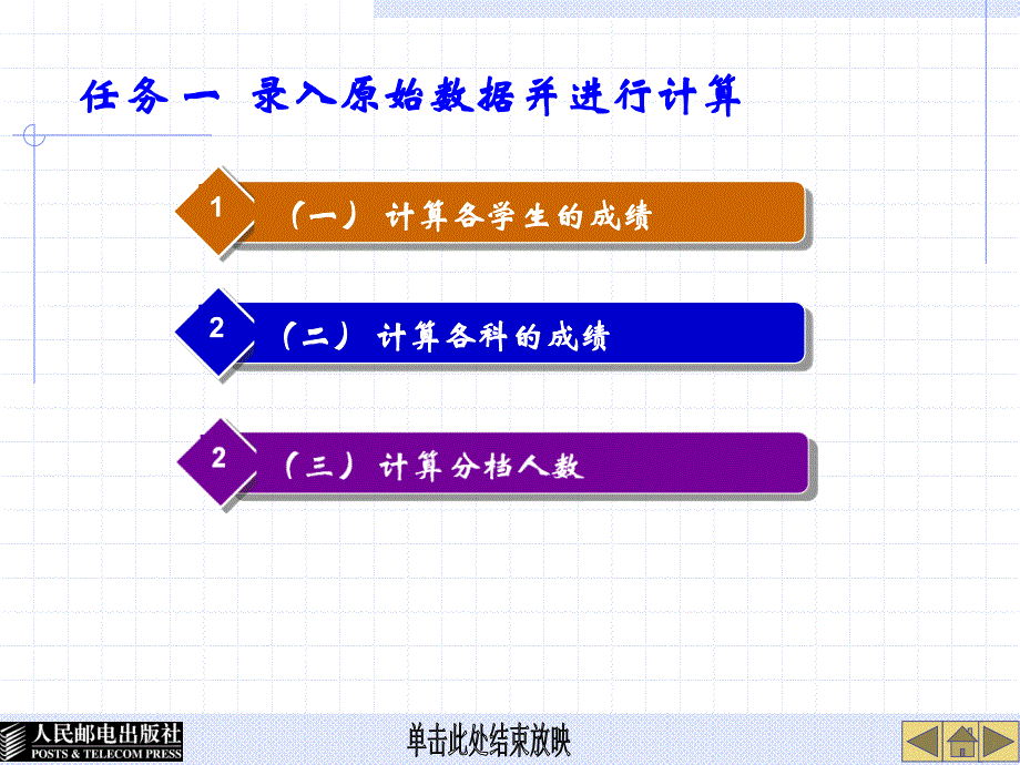 项目09 excel 2007──制作学生成绩分析表_第2页