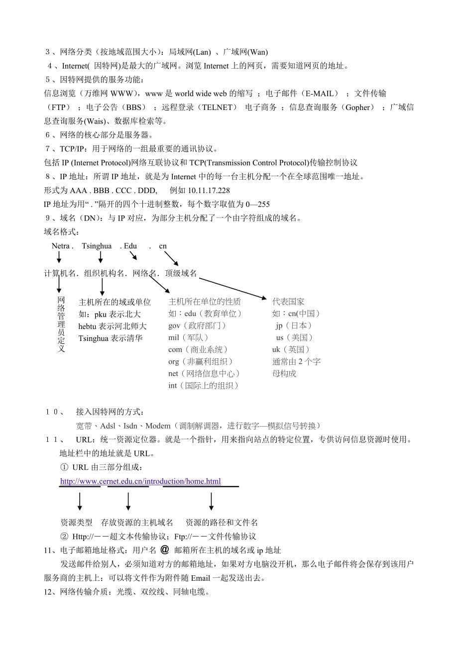 计算机中考复习知识点_第5页