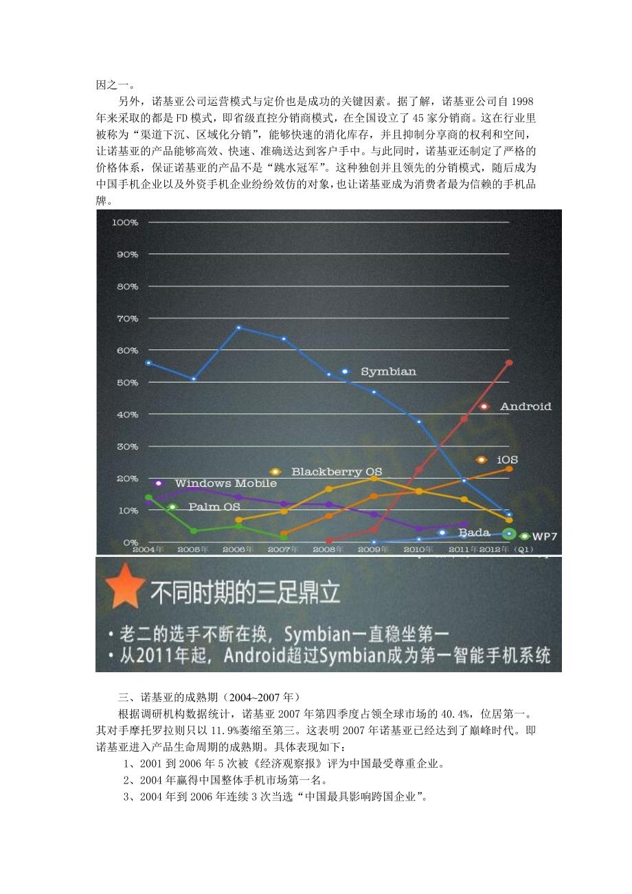 诺基亚产品的生命周期分析_第2页