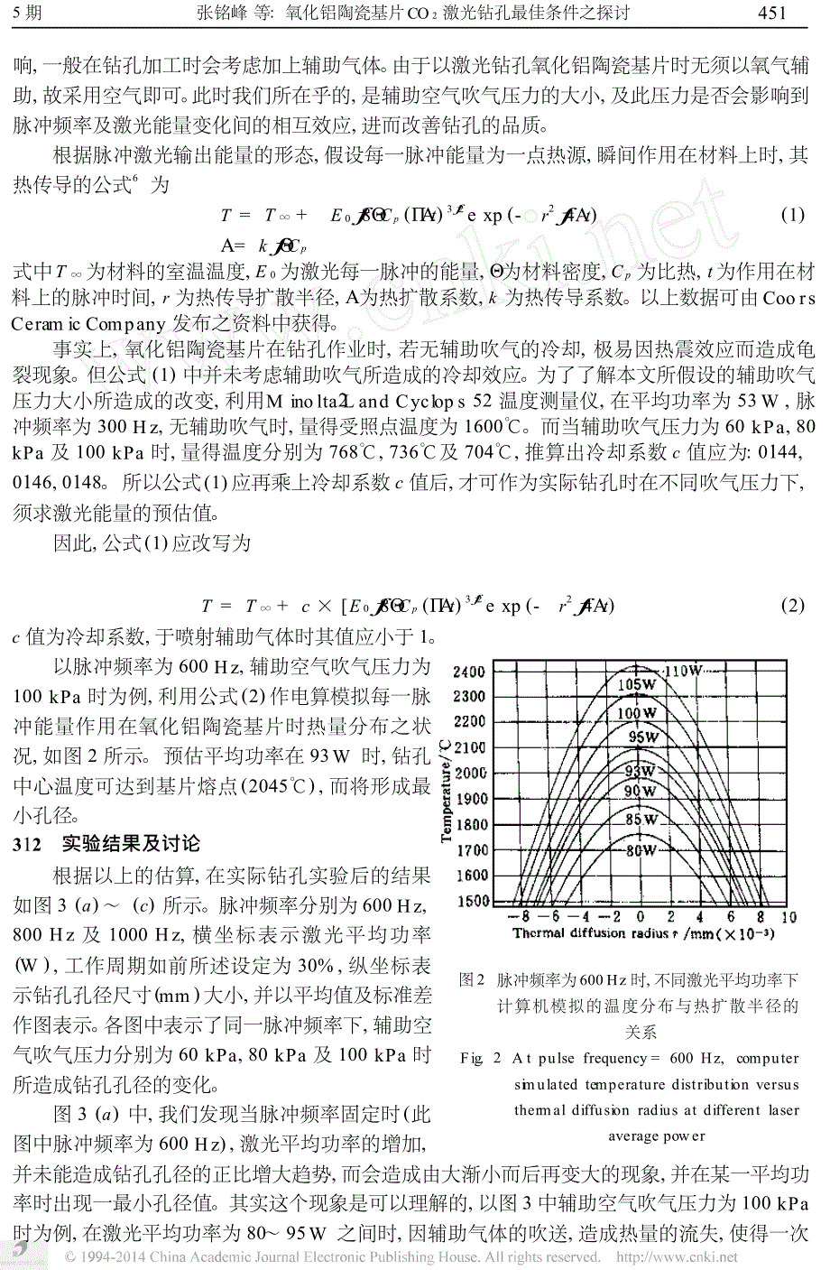 氧化铝陶瓷基片CO_2激光钻孔最佳条件之探讨_第3页