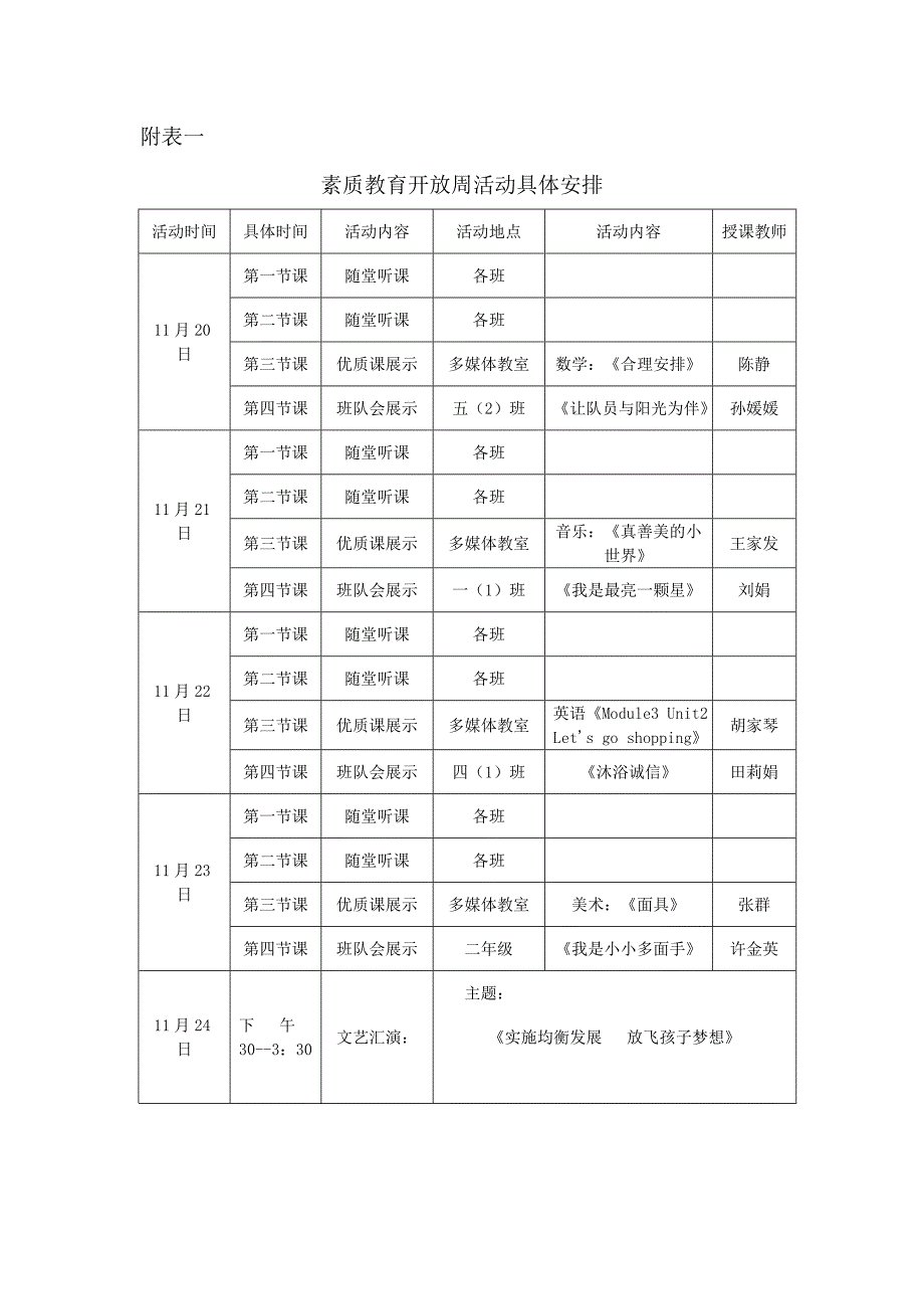 码头口小学学年素质教育开放周_第3页