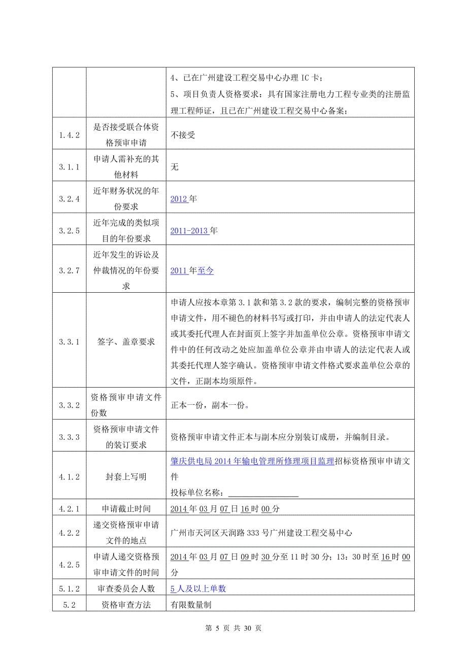 肇庆供电局2014年输电管理所修理项目监理_第5页