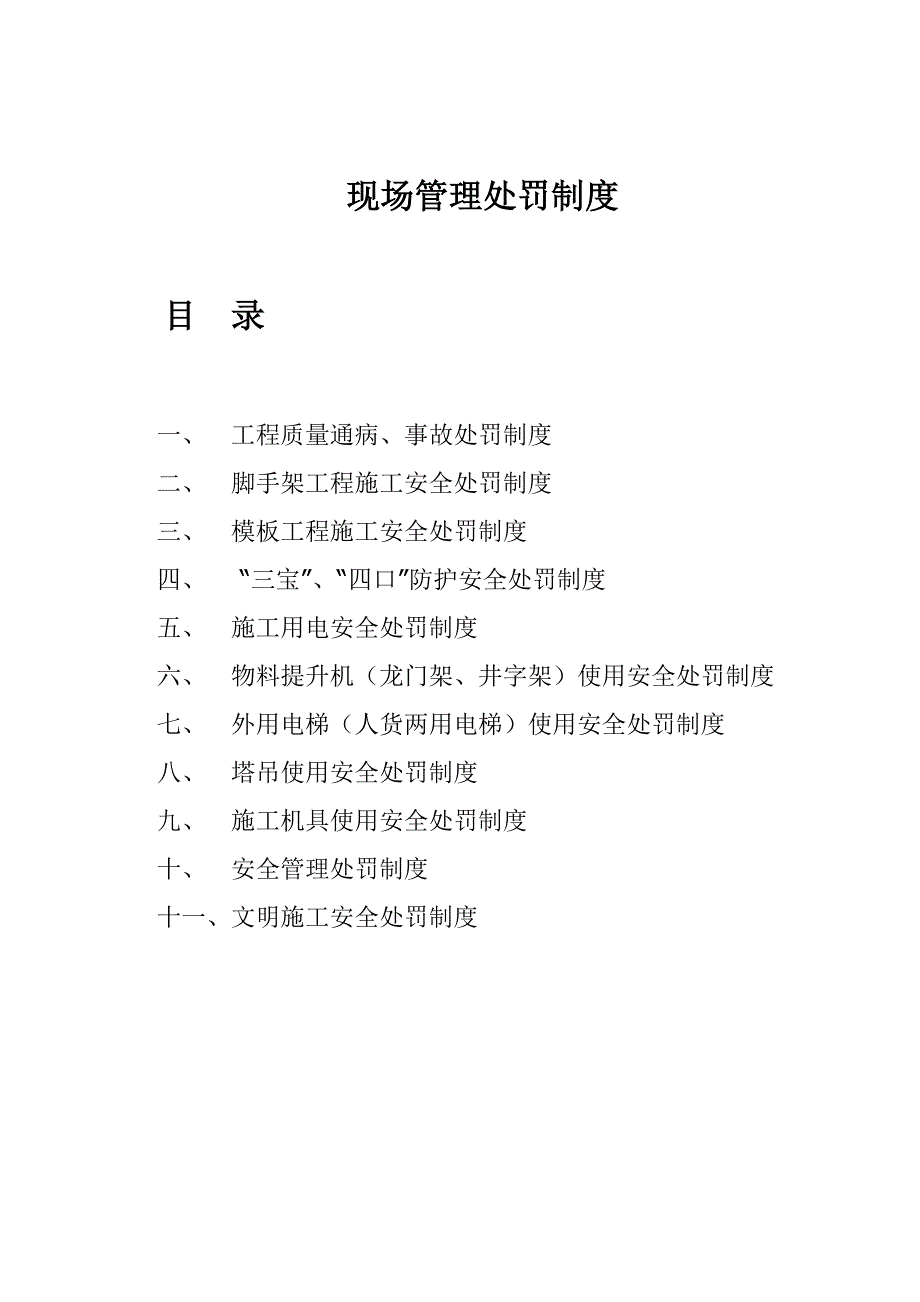 现场管理处罚制度_第1页