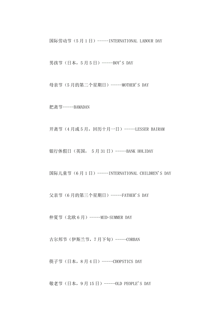 世界节日知多少_第2页