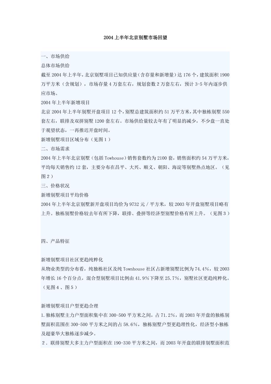 北京别墅市场回望_第1页