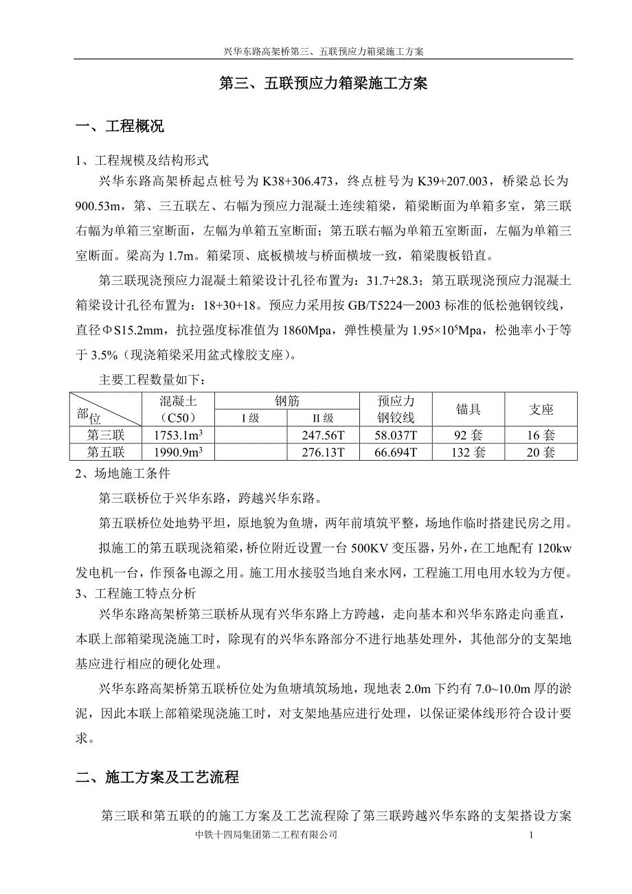兴华东第三、五联施工方案_第1页