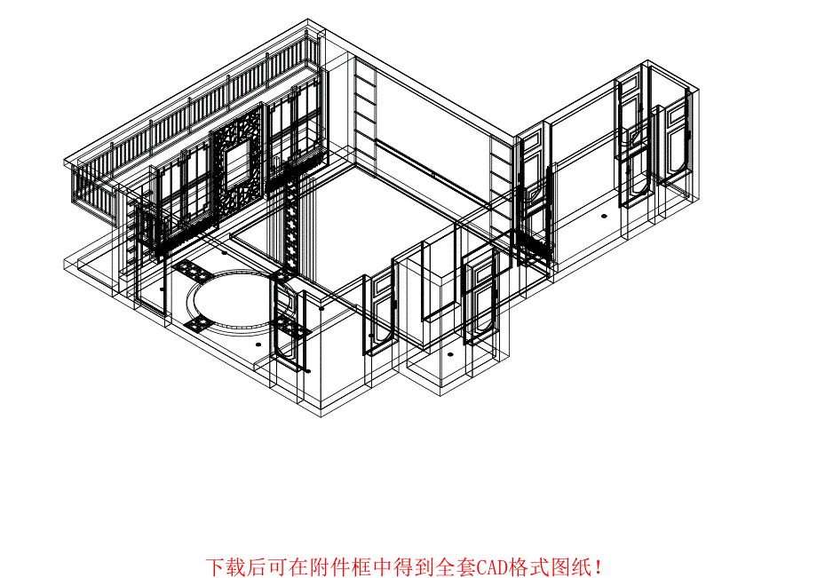 中式CAD施工图及效果图_第2页