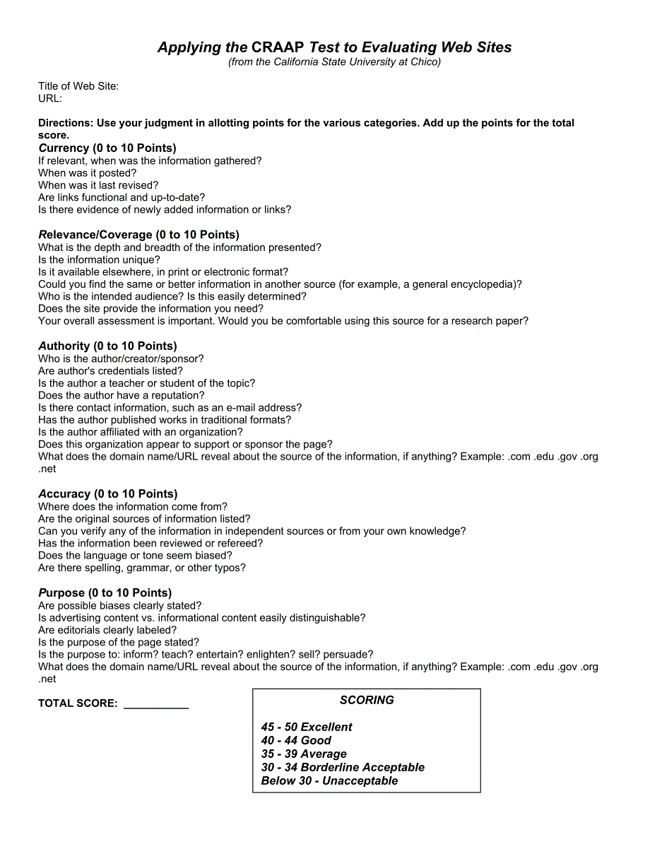 Applying the CRAAP Test to Evaluating Web Sites_第1页