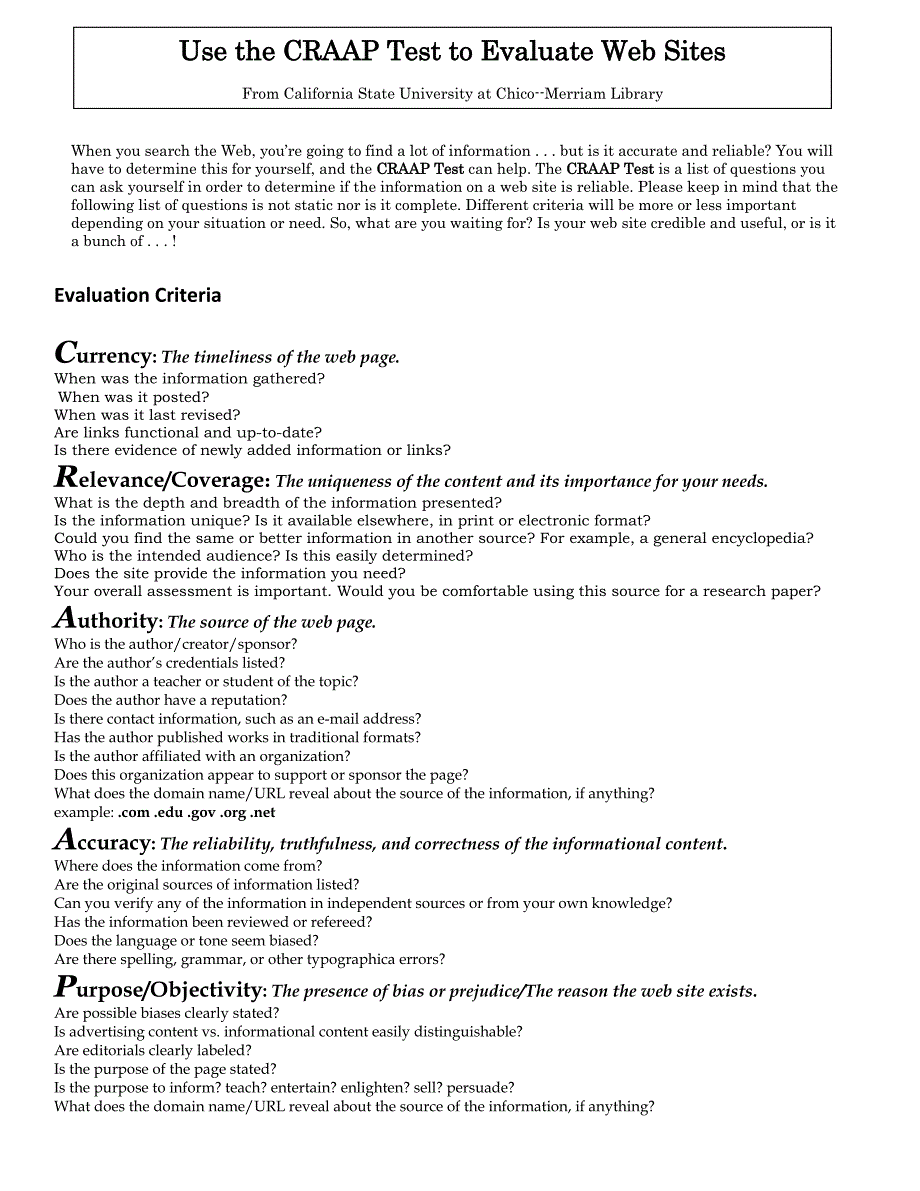 Applying the CRAAP Test to Evaluating Web Sites_第2页
