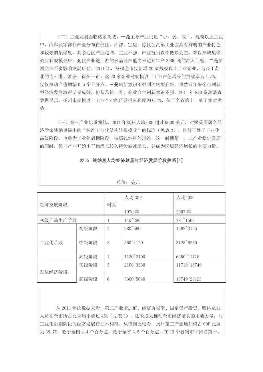 扬州市经济结构现状及调整路径探析_第5页