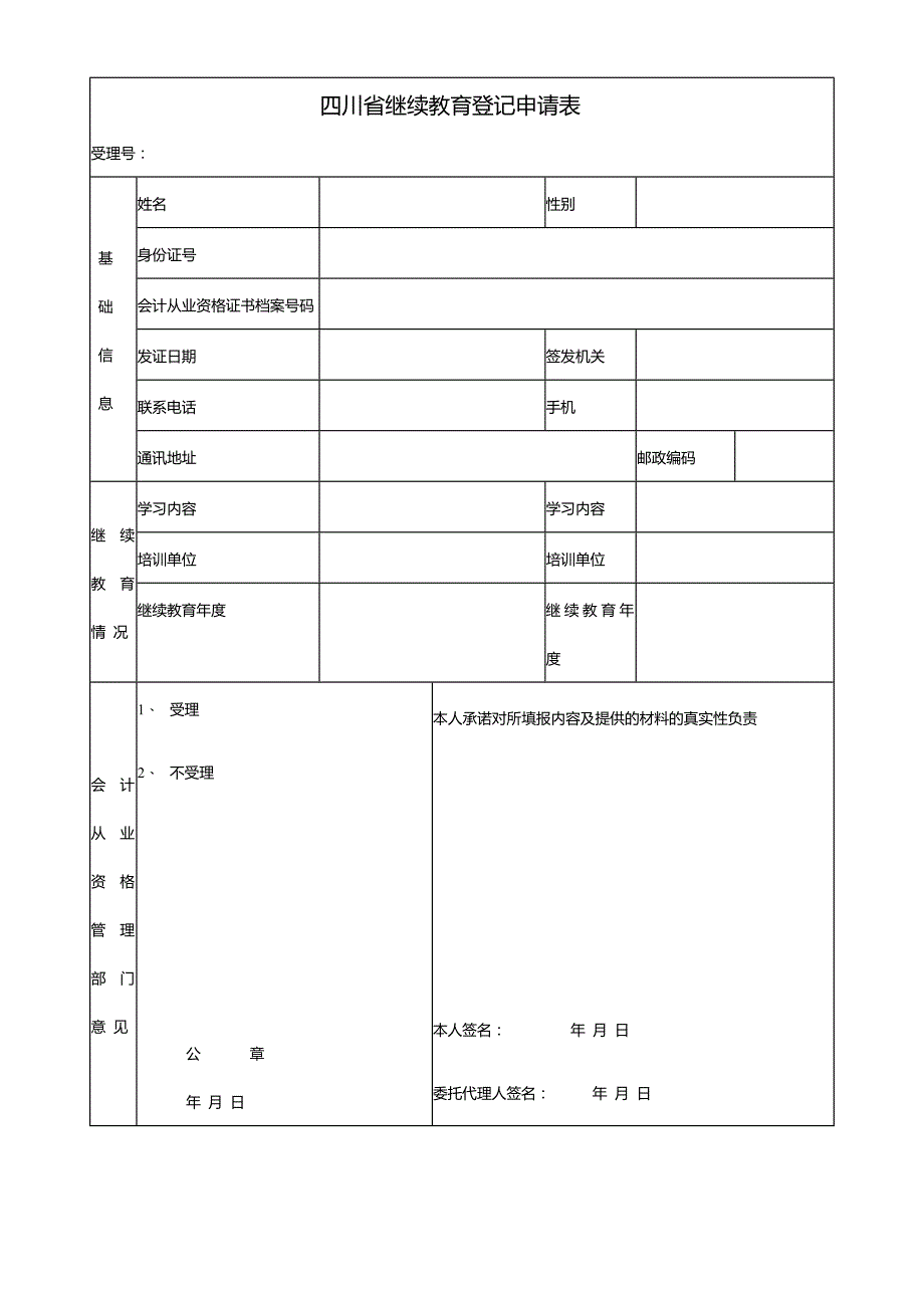 四川省从业资格变更申请表_第4页