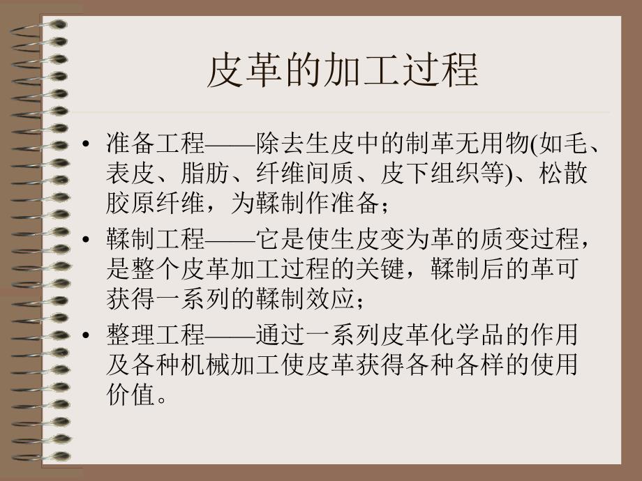 【化工课件】皮革加工过程_第1页