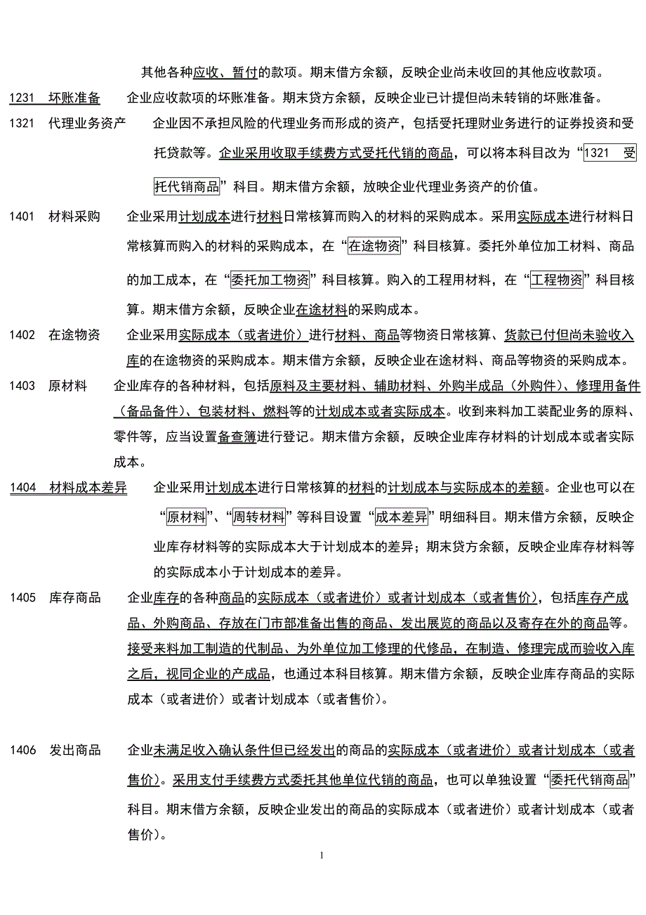 2014-2015年最新会计准则常用会计科目表经典注释整理最新版【大全】_第2页