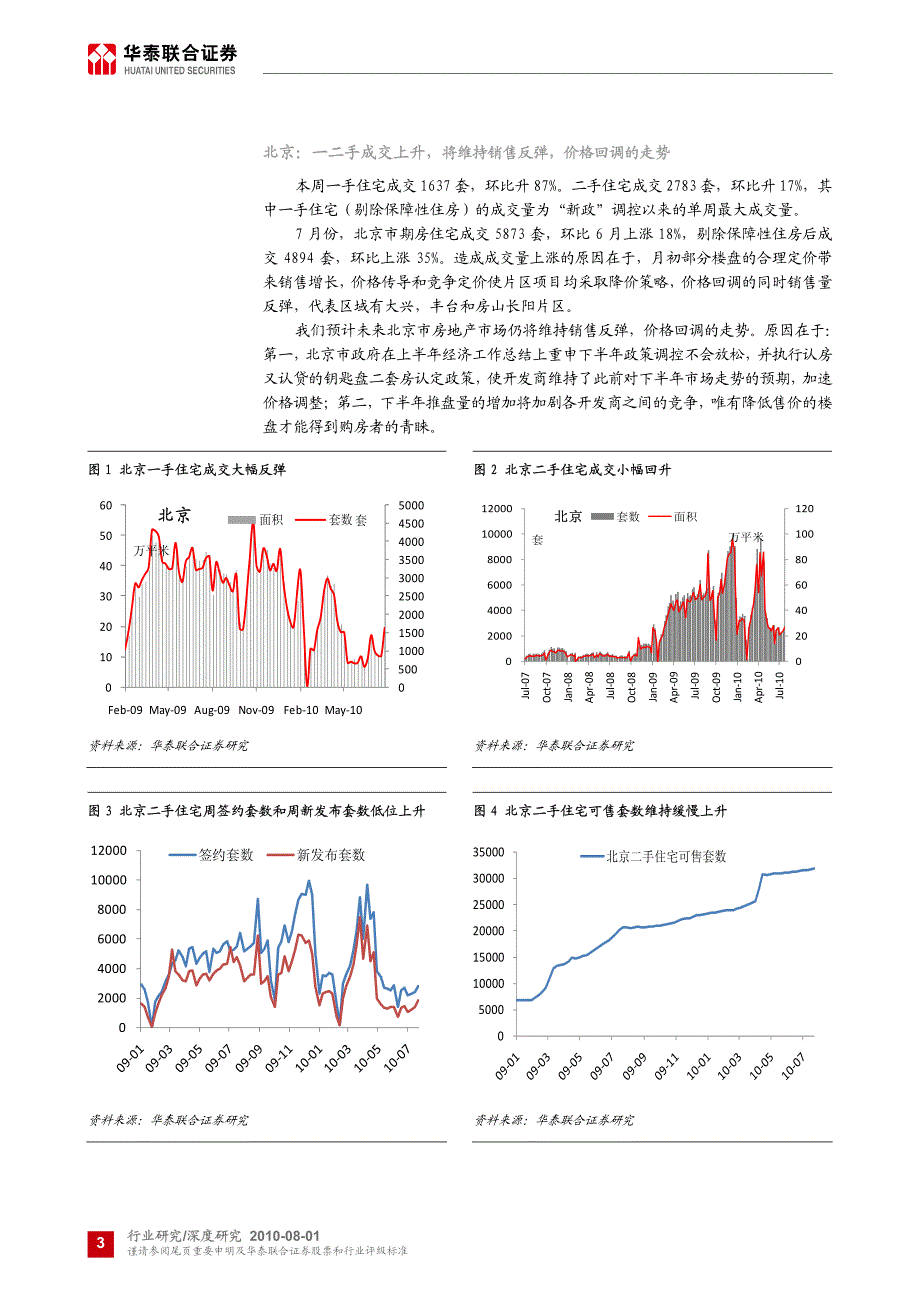 华泰联合-房地产周报：成交如期反弹-100801_第3页