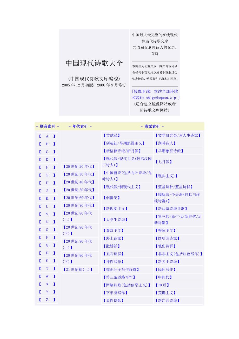 中国现代诗歌大全_第1页