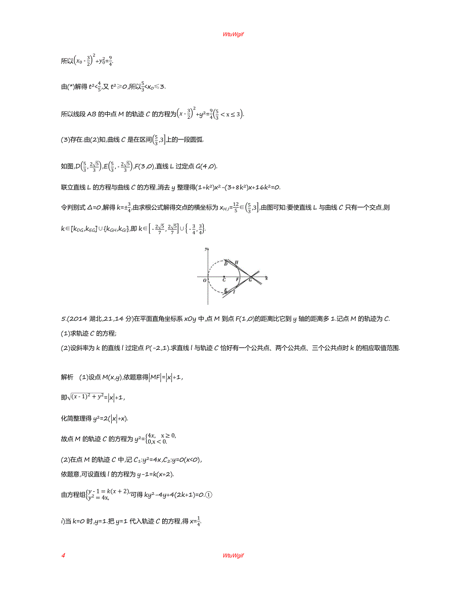 2019版高考数学(浙江版)一轮配套讲义：§10.5　曲线与方程_第4页