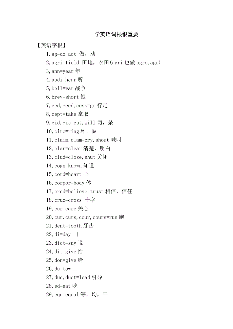 学英语词根很重要_第1页