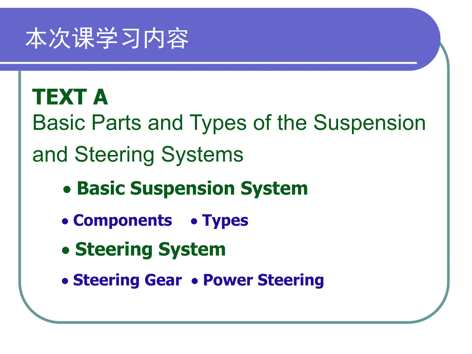 《汽车专业英语读译教程》配套  19-U11TA SUSPENSION AND STEERING SYSTEMS_第2页