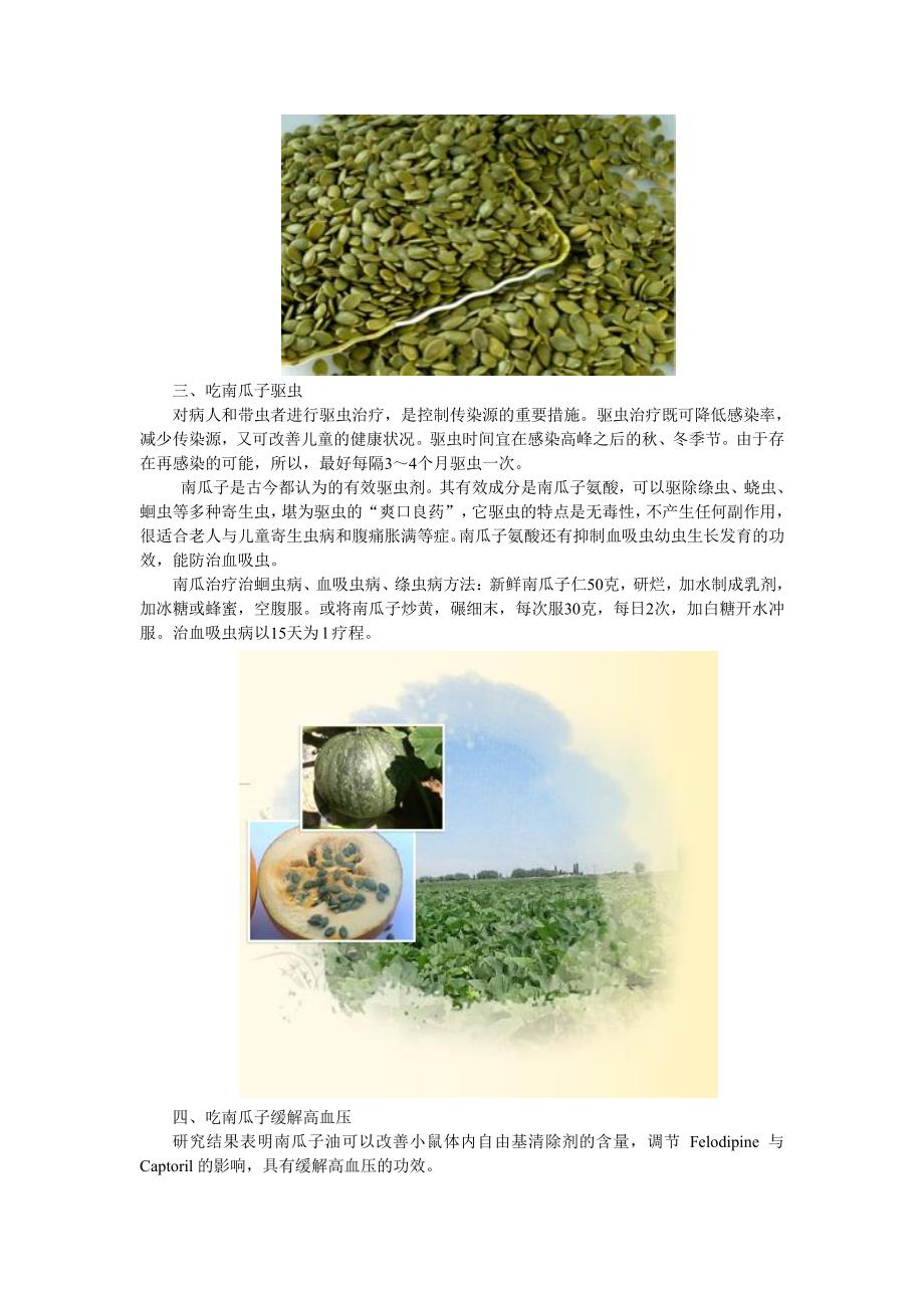 南瓜子的吃法和用法_第3页