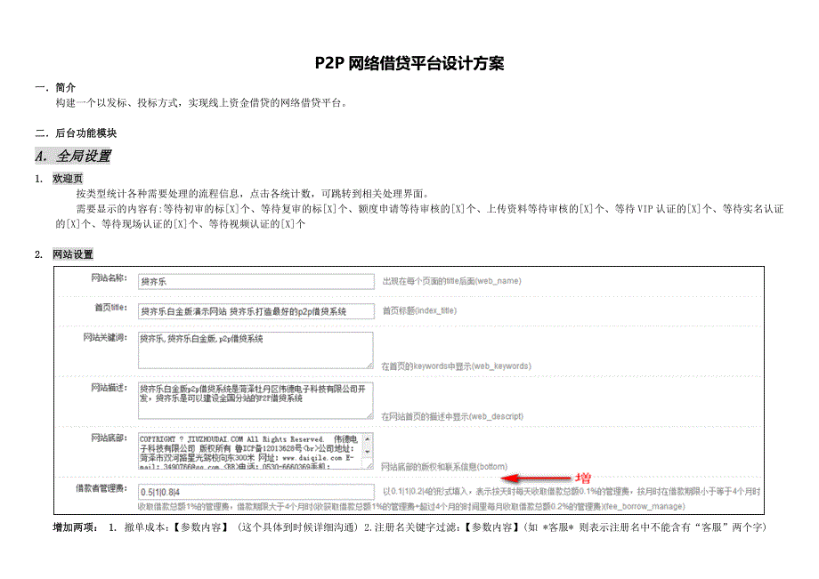 P2P网络借贷平台设计方案(后台)_第1页