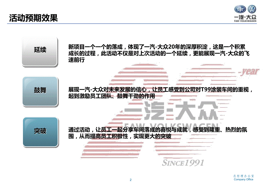 一汽-大众一厂涂装奥迪t99前处理电泳线落成庆典0616(ppt)_第2页