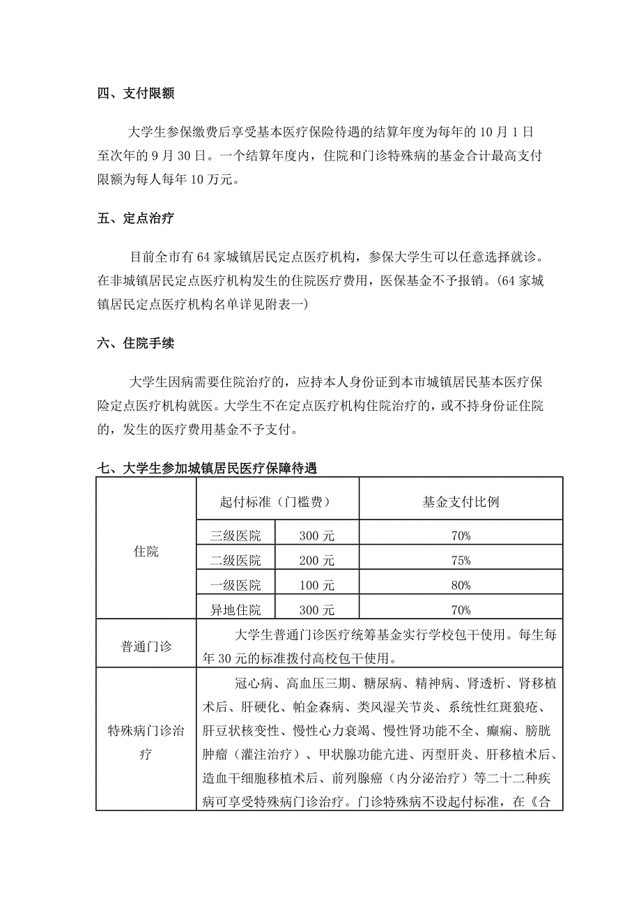 在肥高等学校大学生参加城镇居民基本医疗保险须知_第2页