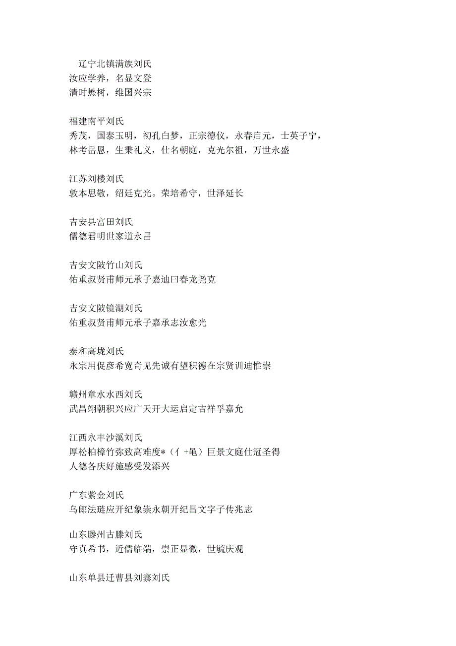 全国刘氏字辈资料 (1)_第3页