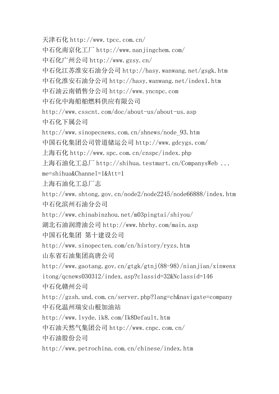 国内主要石油公司及网址_第4页