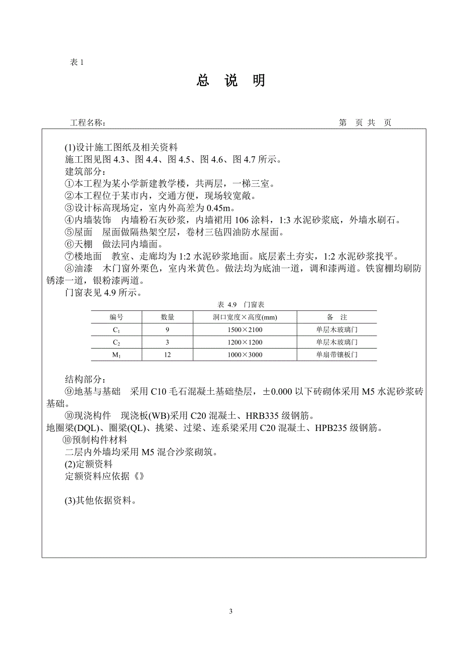 (第三组)工程量清单记价表格_第3页