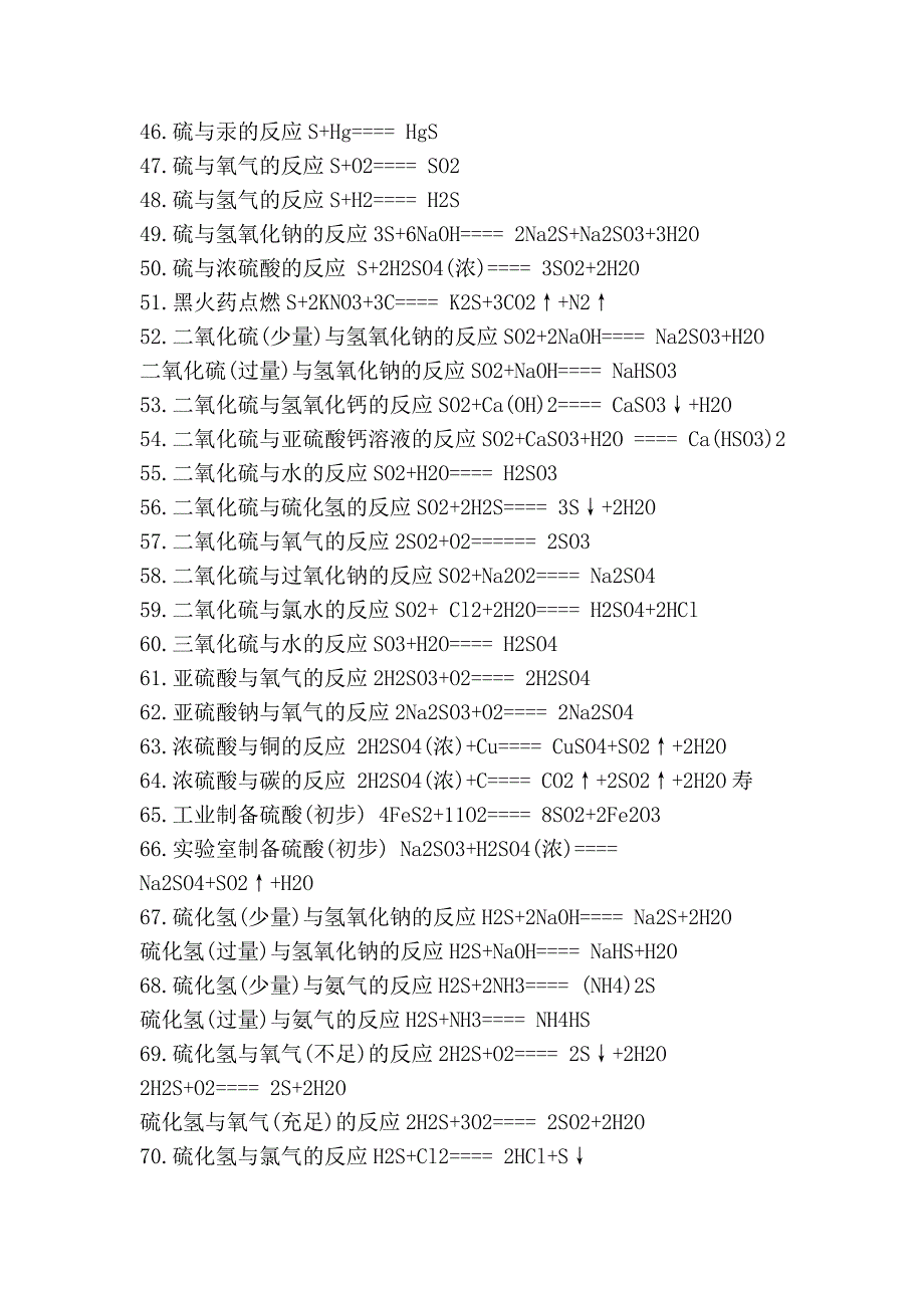 高一至高三化学方程式14742_第3页