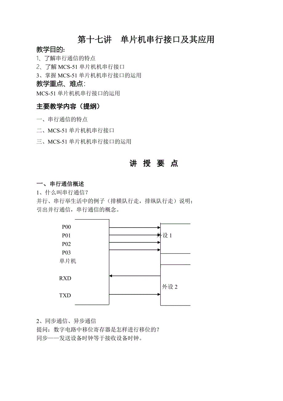 单片机串行接口及其应用_第1页