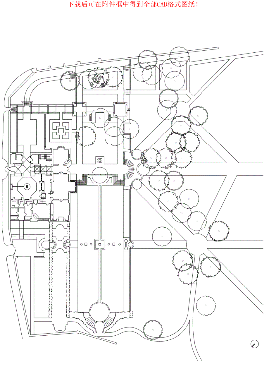 世界著名建筑CAD图纸-教区花园_第2页