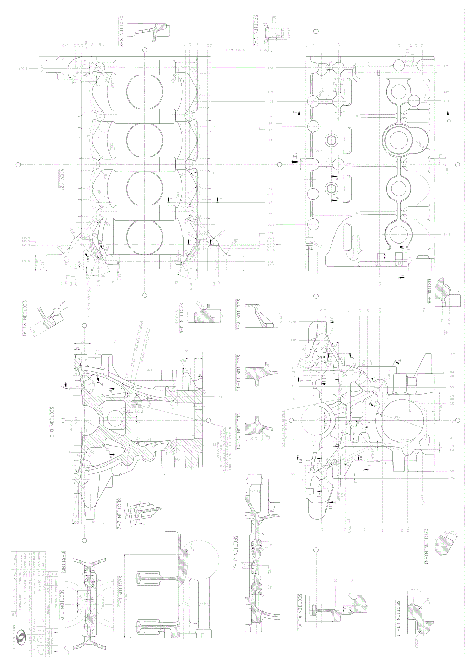 缸体图纸-M113NI-10301C_第2页