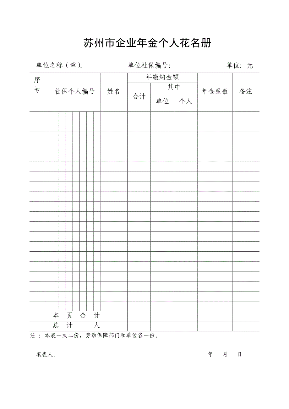 苏州市企业年金个人花名册_第1页