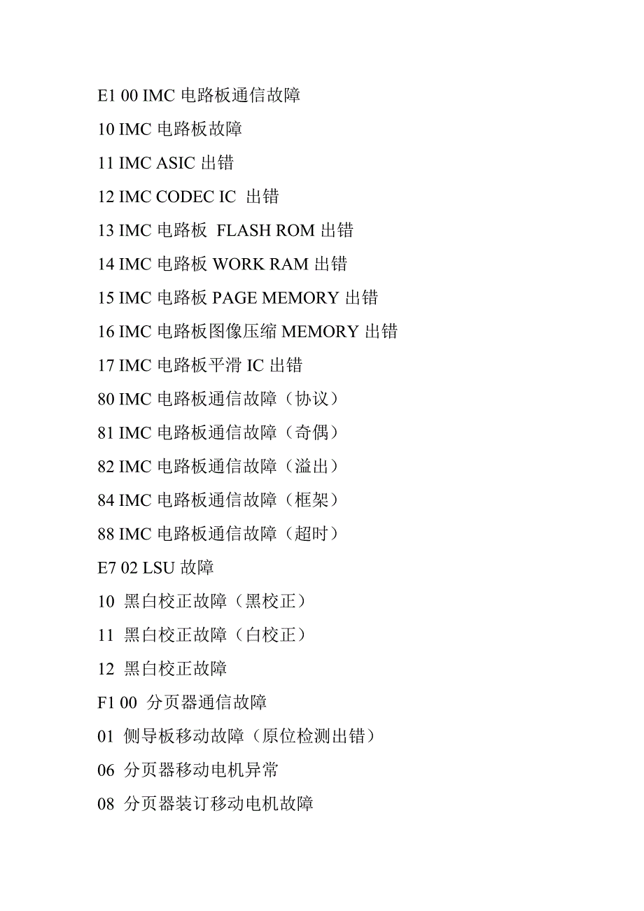 夏普常用型号复印机对应查寻表_第3页