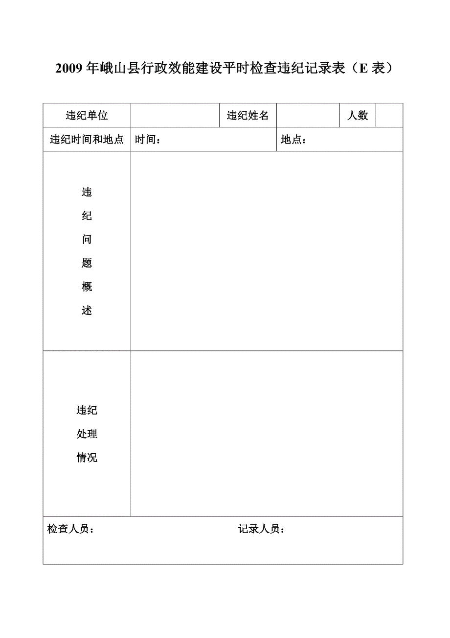 峨山县人民政府行政效能建设民主测评表(D表)_第2页