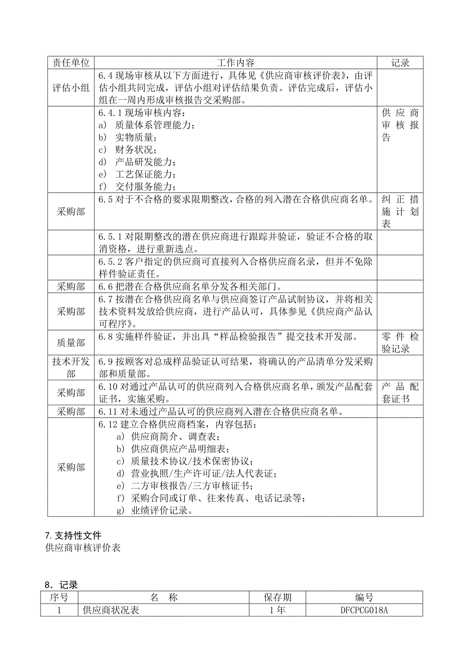 供应商选择和评价程序DFCPQEOMS-10_第2页