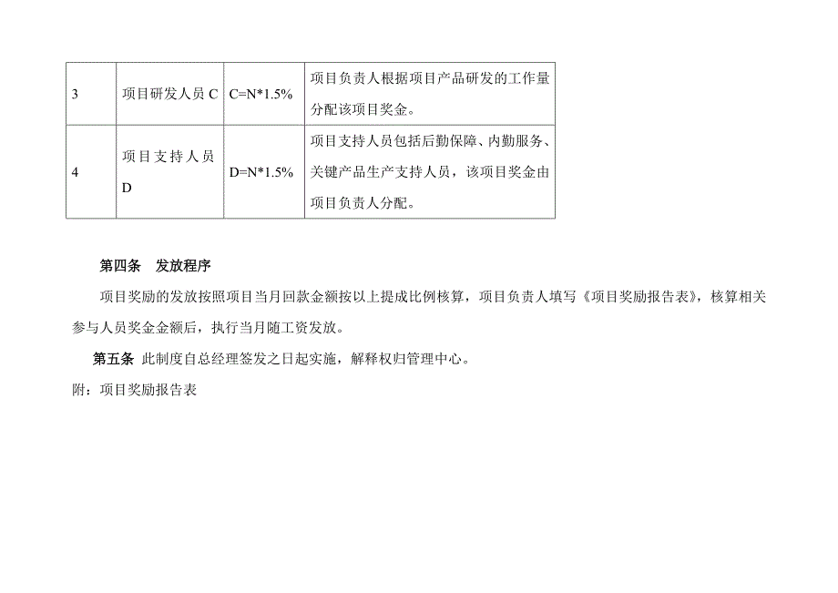 公司项目提成奖励制度_第2页