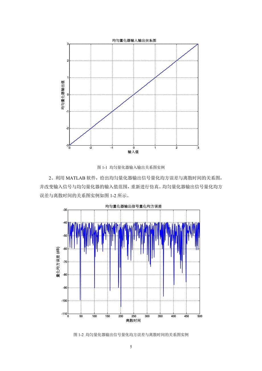 均匀量化与a律pcm非均匀量化实验_第5页