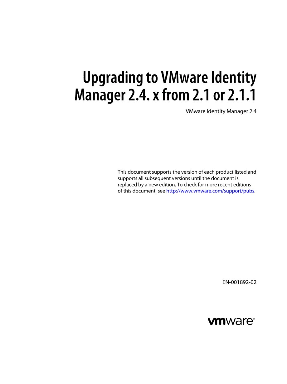 将vmwareidentitymanager从2.1或_第1页