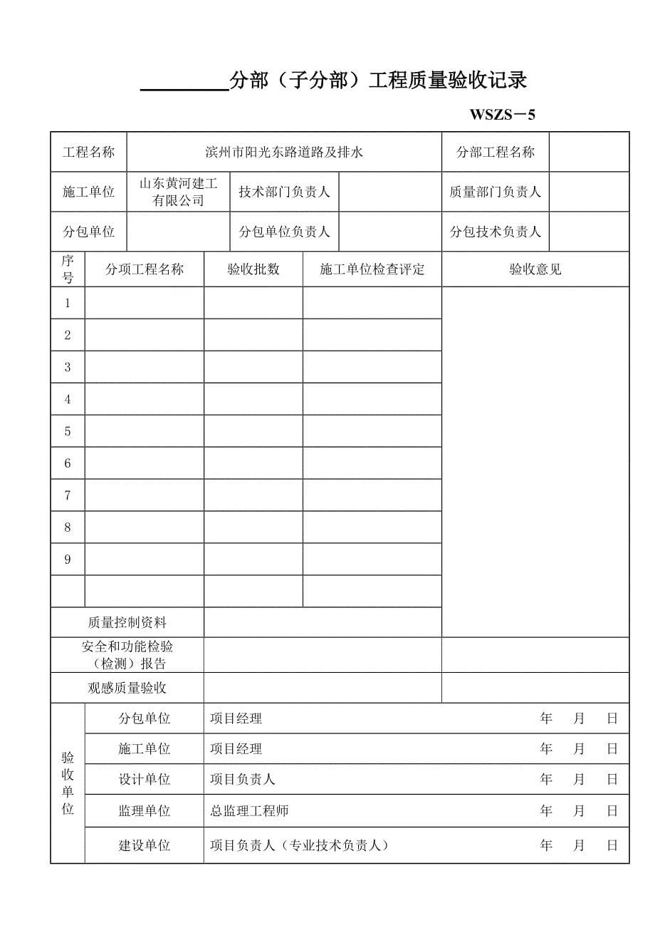 市政排水表-阳光东路道路及排水_第5页