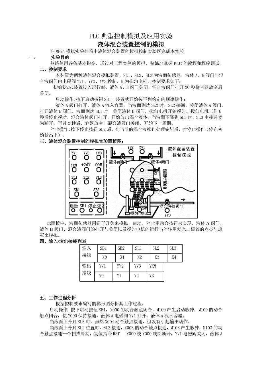 液体混合装置控制模拟_第1页
