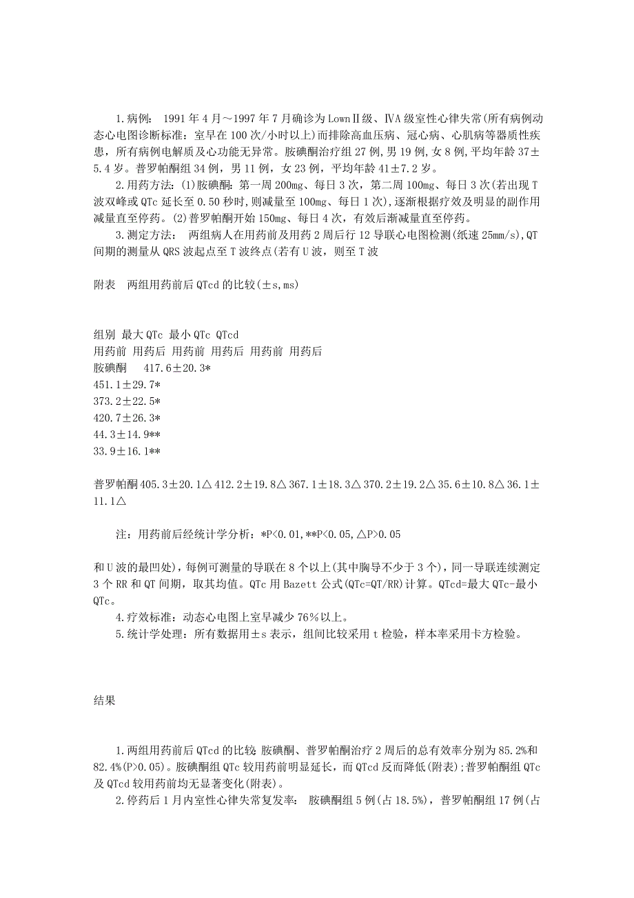 胺碘酮、普罗帕酮对qtc离散度的影响比较及其临床意义文库_第2页