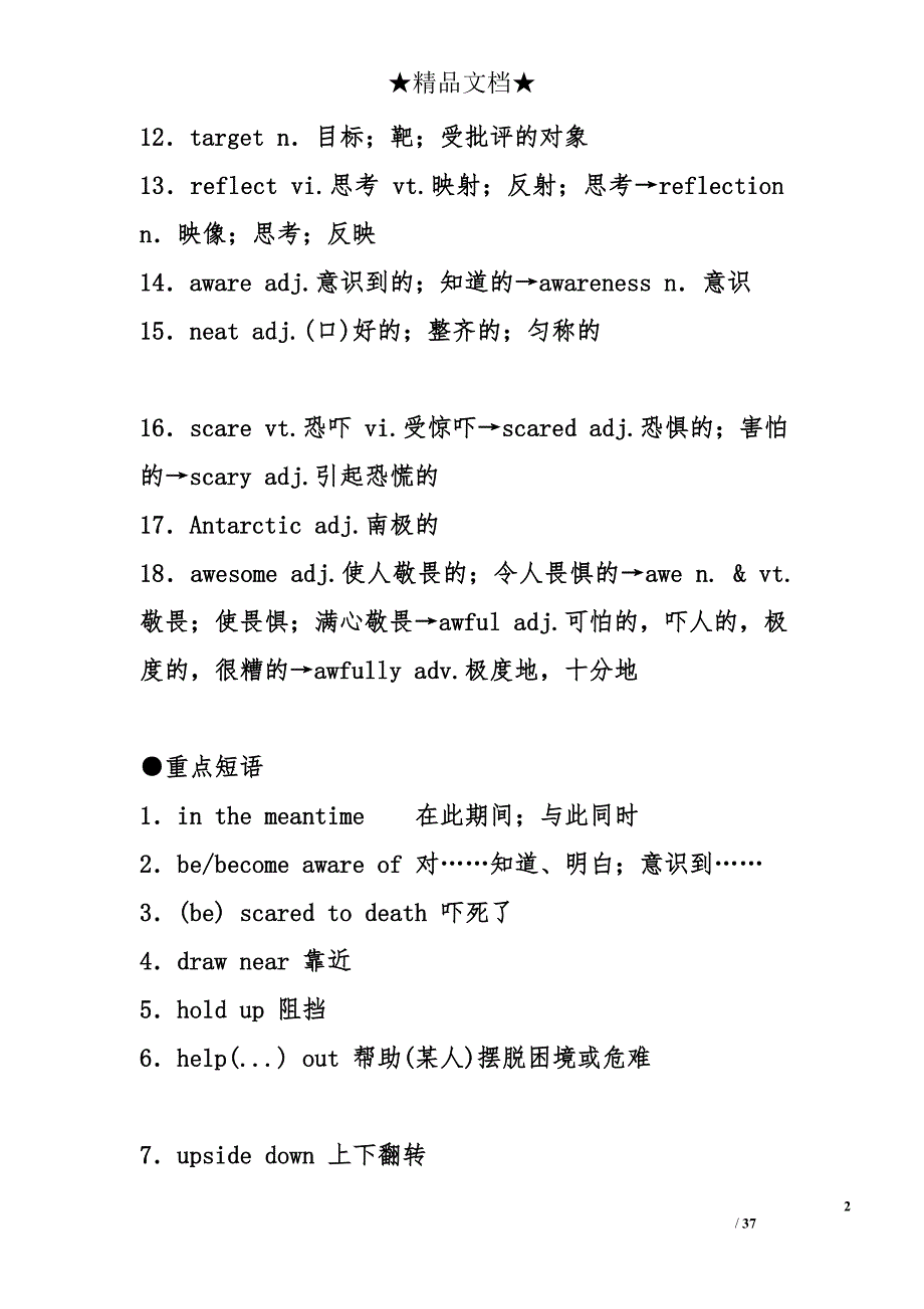 2012年高考英语选修7要点梳理复习 _第2页